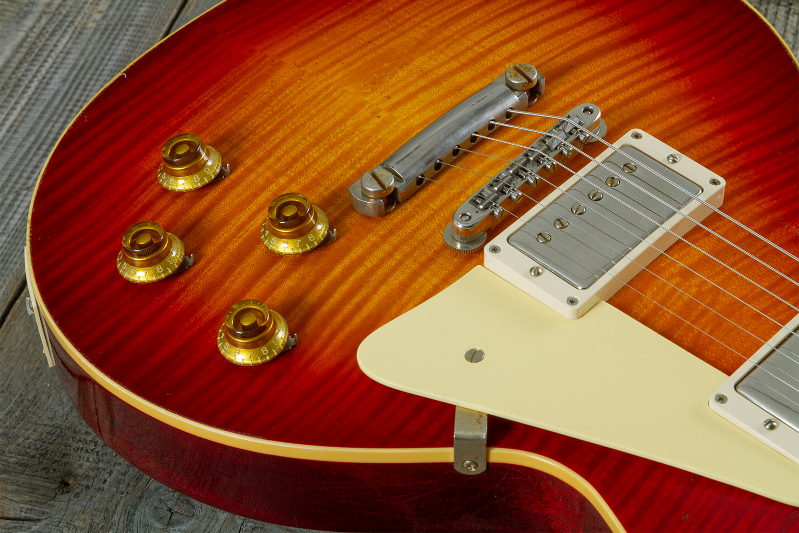 Gibson Custom Shop M2m Les Paul Standard 1959 Reissue 2h Ht Rw #934249 - Murphy Lab Light Aged Factory Burst - Single cut gitaar - Variation 3