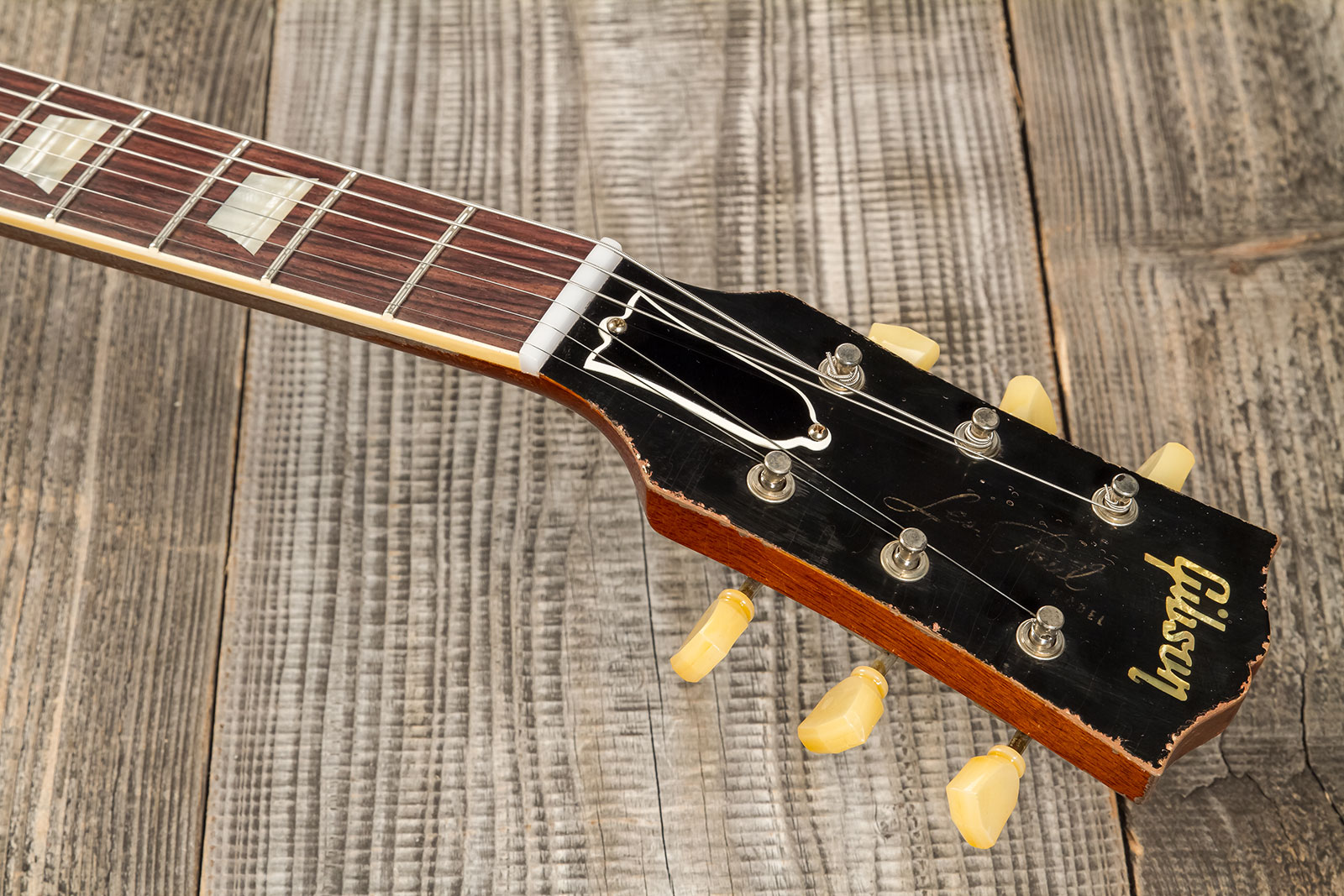 Gibson Custom Shop M2m Les Paul Standard 1959 Reissue 2h Ht Rw #934257 - Murphy Lab Heavy Aged Golden Poppy Burst - Enkel gesneden elektrische gitaar 
