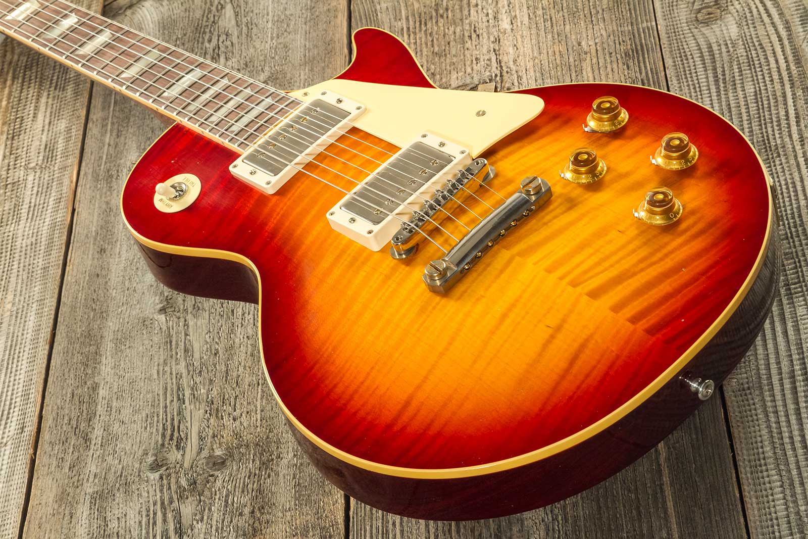 Gibson Custom Shop M2m Les Paul Standard 1959 Reissue 2h Ht Rw #934264 - Murphy Lab Ultra Light Aged Factory Burst - Enkel gesneden elektrische gitaar