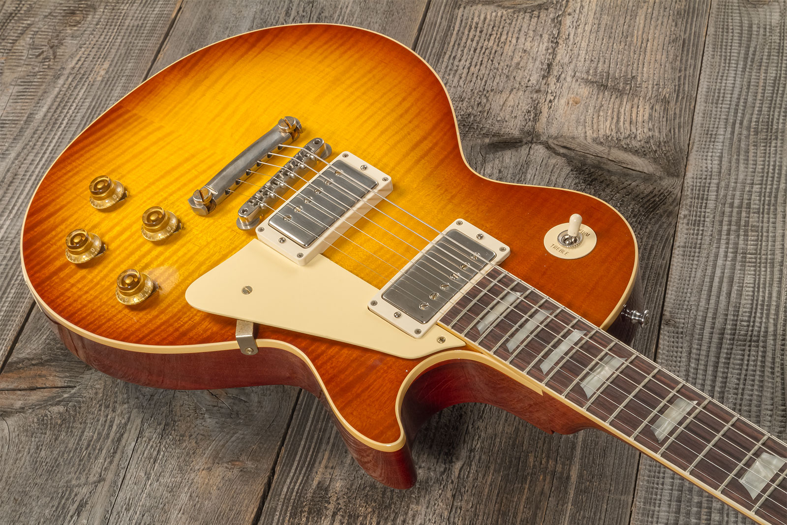 Gibson Custom Shop M2m Les Paul Standard 1959 Reissue 2h Ht Rw #934287 - Murphy Lab Ultra Light Aged Ice Tea Burst - Enkel gesneden elektrische gitaar