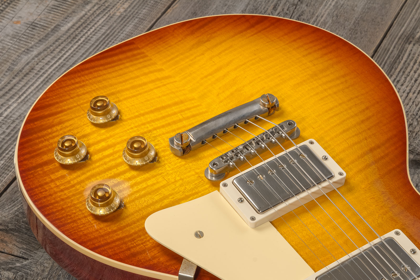 Gibson Custom Shop M2m Les Paul Standard 1959 Reissue 2h Ht Rw #934287 - Murphy Lab Ultra Light Aged Ice Tea Burst - Enkel gesneden elektrische gitaar