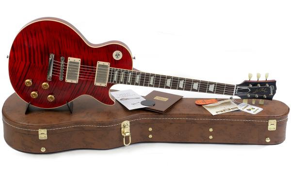 Solid body elektrische gitaar Gibson Custom Shop M2M Les Paul Standard 1959 Reissue #943147 - vos red tiger