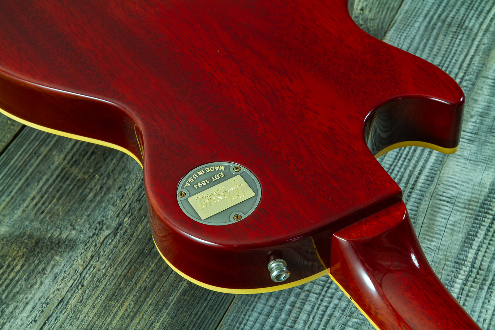 Gibson Custom Shop M2m Slash Les Paul 1958 Standard Proto #2 - Vos Vermillion Burst - Single cut gitaar - Variation 18