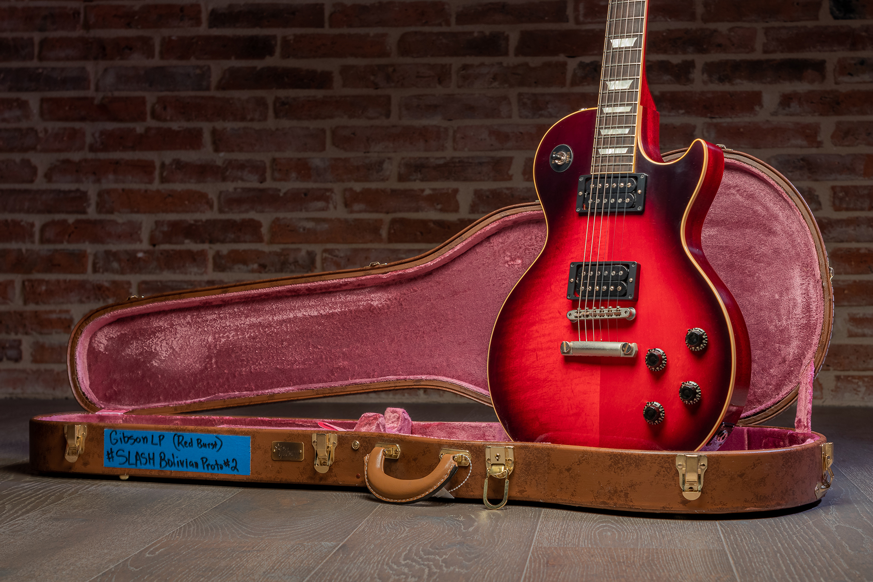 Gibson Custom Shop M2m Slash Les Paul 1958 Standard Proto #2 - Vos Vermillion Burst - Single cut gitaar - Variation 23