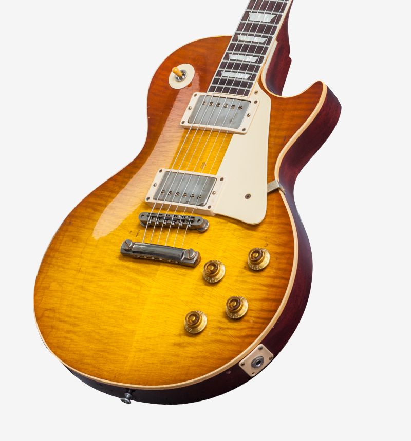 Gibson Custom Shop Mick Ralphs Les Paul Standard 1958 Replica Signature 2h Ht Rw - Aged Ralphs Burst - Enkel gesneden elektrische gitaar - Variation 2