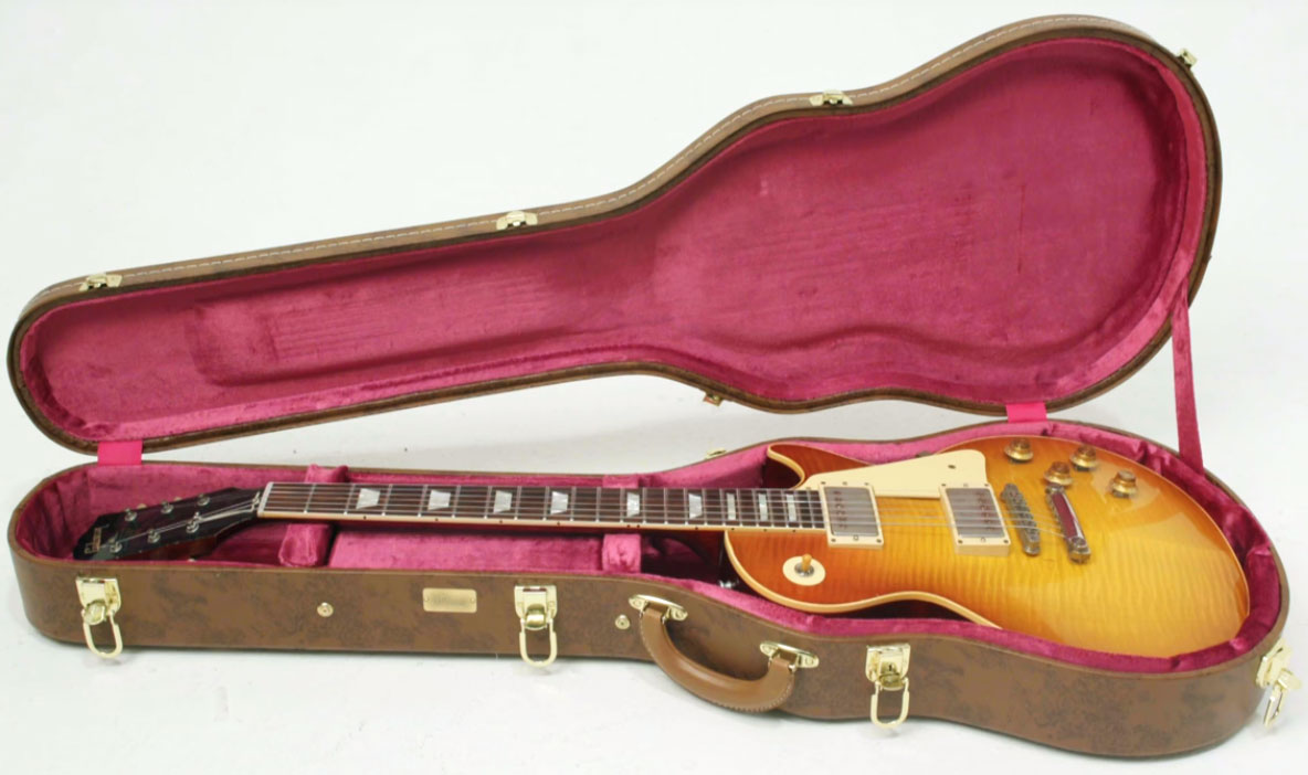 Gibson Custom Shop Mick Ralphs Les Paul Standard 1958 Replica Signature 2h Ht Rw - Aged Ralphs Burst - Enkel gesneden elektrische gitaar - Variation 5