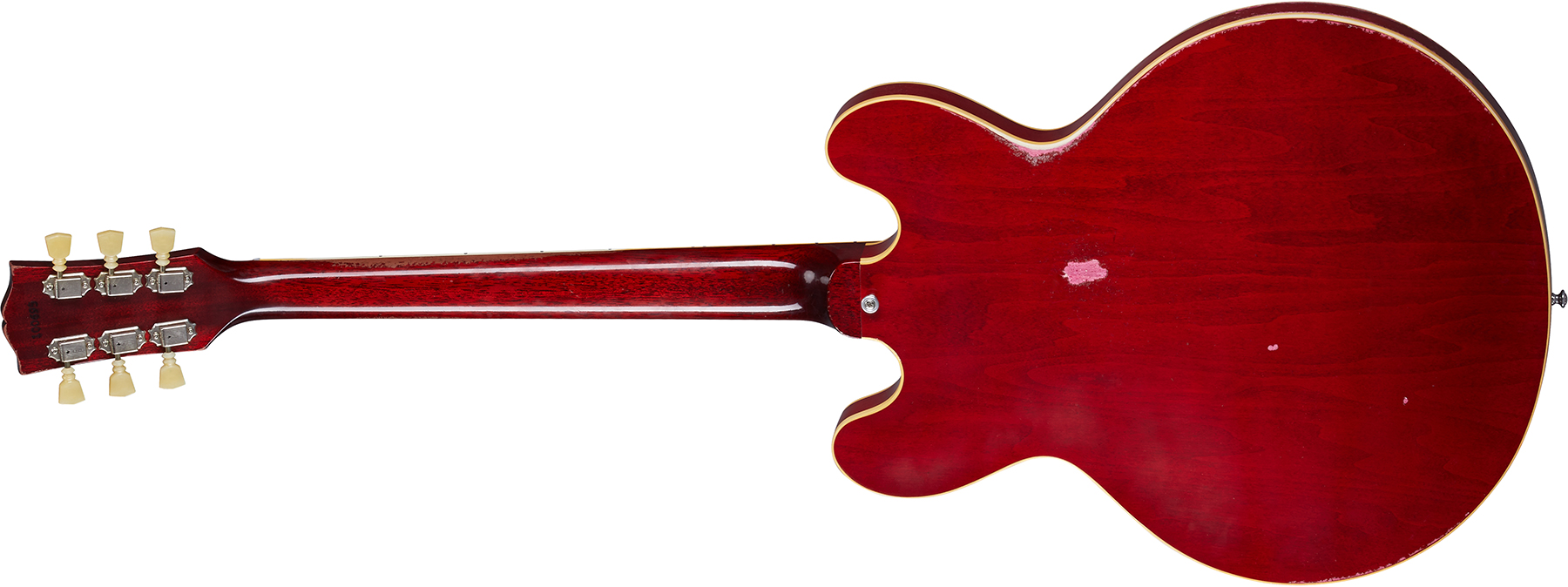 Gibson Custom Shop Murphy Lab Es-335 1961 Reissue 2h Ht Rw - Heavy Aged Sixties Cherry - Semi hollow elektriche gitaar - Variation 1
