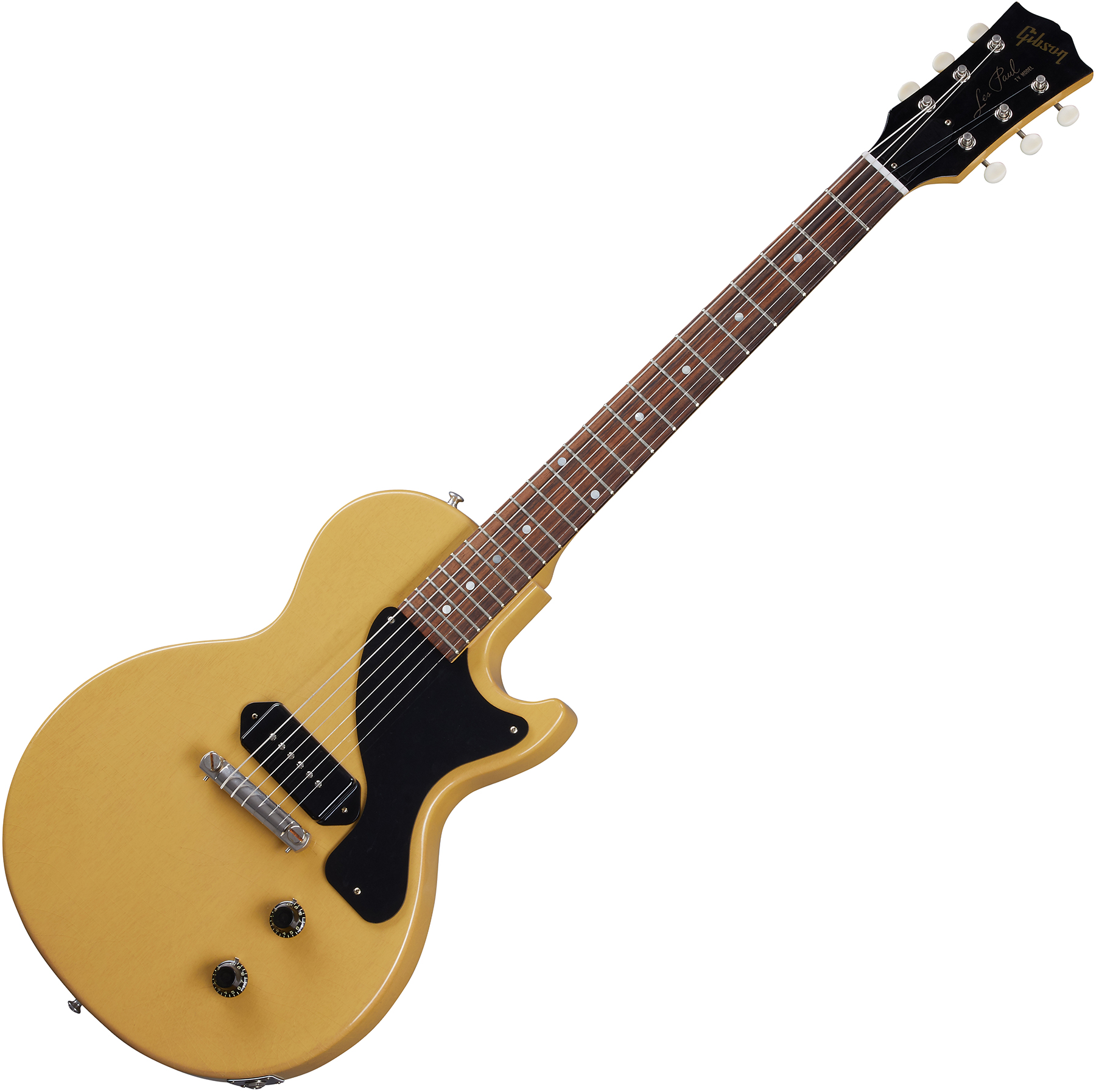 Gibson Custom Shop Murphy Lab Les Paul Junior Single Cut 1957 Reissue P90 Ht Rw - Ultra Light Aged Tv Yellow - Enkel gesneden elektrische gitaar - Var
