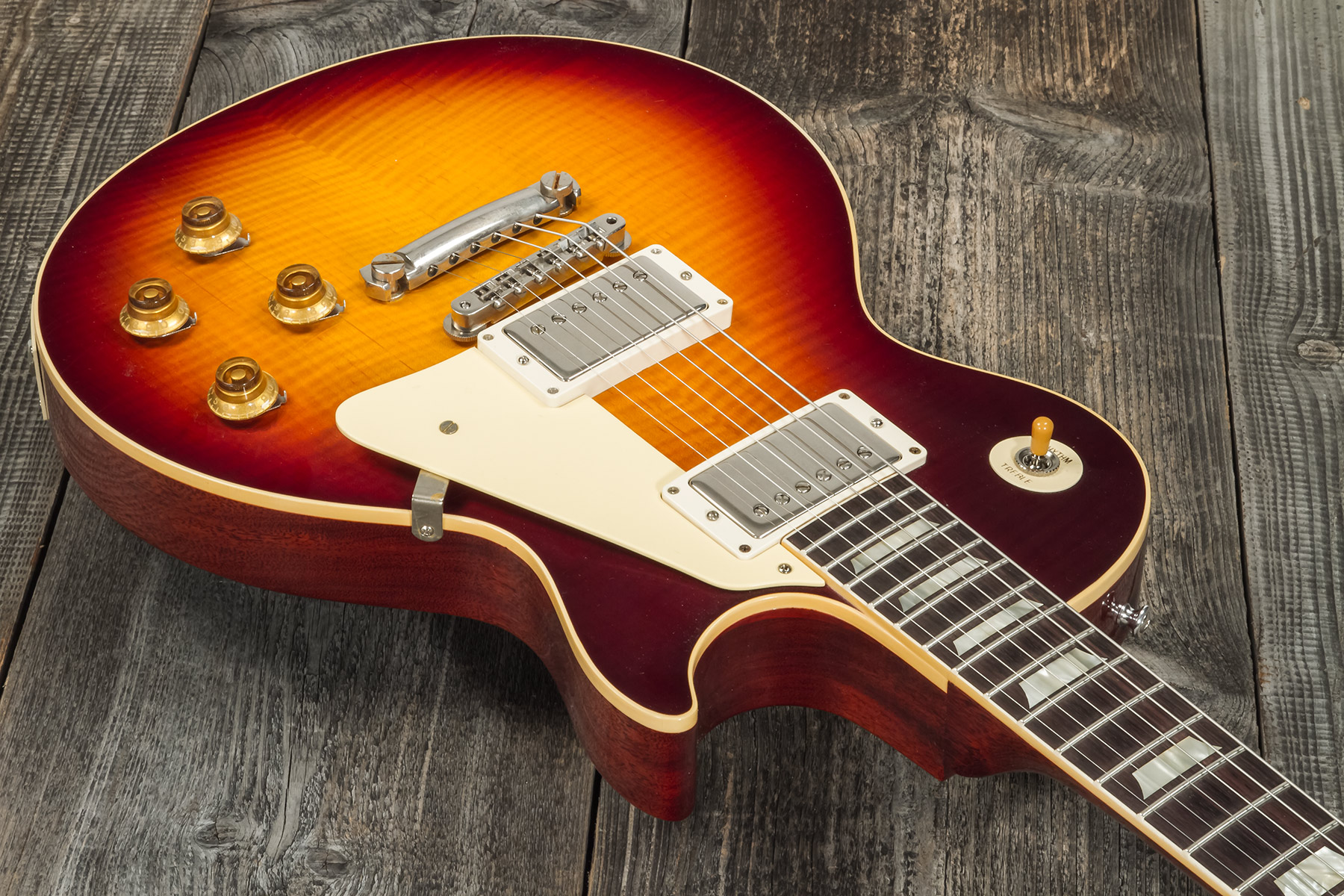 Gibson Custom Shop Murphy Lab Les Paul Standard 1959 Reissue 2h Ht Rw #93747 - Ultra Light Aged Southern Fade Burst - Enkel gesneden elektrische gitaa