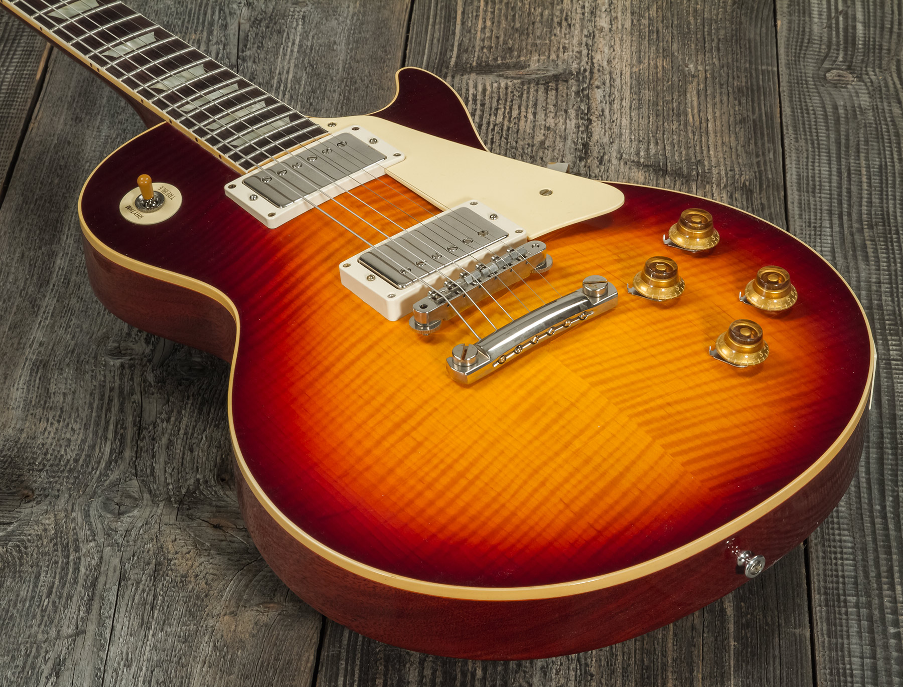 Gibson Custom Shop Murphy Lab Les Paul Standard 1959 Reissue 2h Ht Rw #93747 - Ultra Light Aged Southern Fade Burst - Enkel gesneden elektrische gitaa