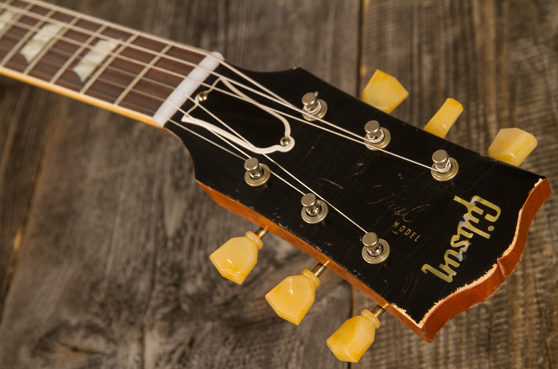 Gibson Custom Shop Murphy Lab Les Paul Standard 1959 Reissue 2h Ht Rw #92817 - Ultra Heavy Aged Lemon Burst - Enkel gesneden elektrische gitaar - Vari