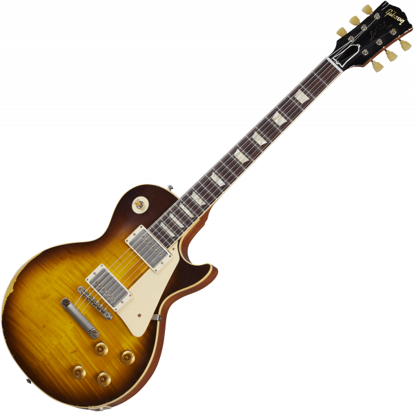 Solid body elektrische gitaar Gibson Custom Shop Murphy Lab 1959 Les Paul Standard Reissue - ultra heavy aged kindred burst