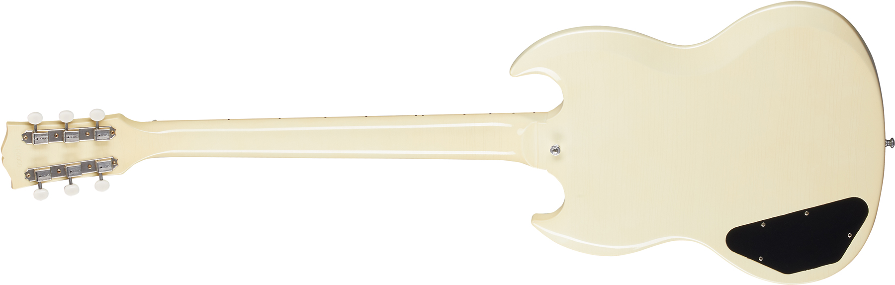 Gibson Custom Shop Murphy Lab Sg Special 1963 Reissue 2p90 Ht Rw - Ultra Light Aged Classic White - Guitarra eléctrica de doble corte. - Variation 1