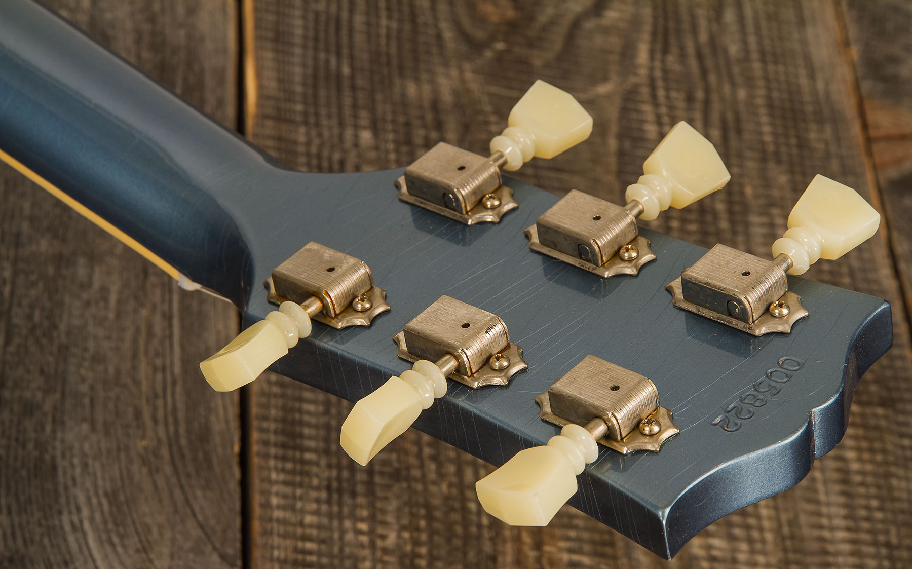 Gibson Custom Shop Murphy Lab Sg Standard 1961 Reissue 2h Ht Rw #005822 - Ultra Light Aged Pelham Blue - Guitarra eléctrica de doble corte. - Variatio