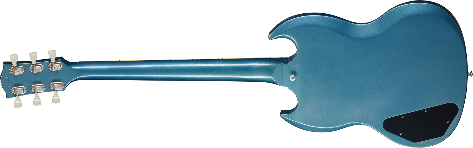 Gibson Custom Shop Murphy Lab Sg Standard 1964 Maestro Reissue 2h Trem Rw - Ultra Light Aged Pelham Blue - Guitarra eléctrica de doble corte. - Variat
