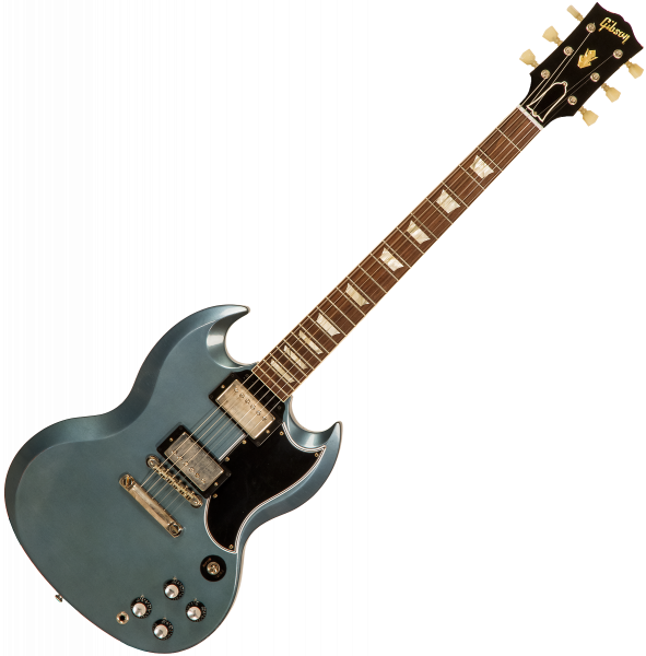 Solid body elektrische gitaar Gibson Custom Shop Murphy Lab 1964 SG Standard Reissue - Light aged pelham blue