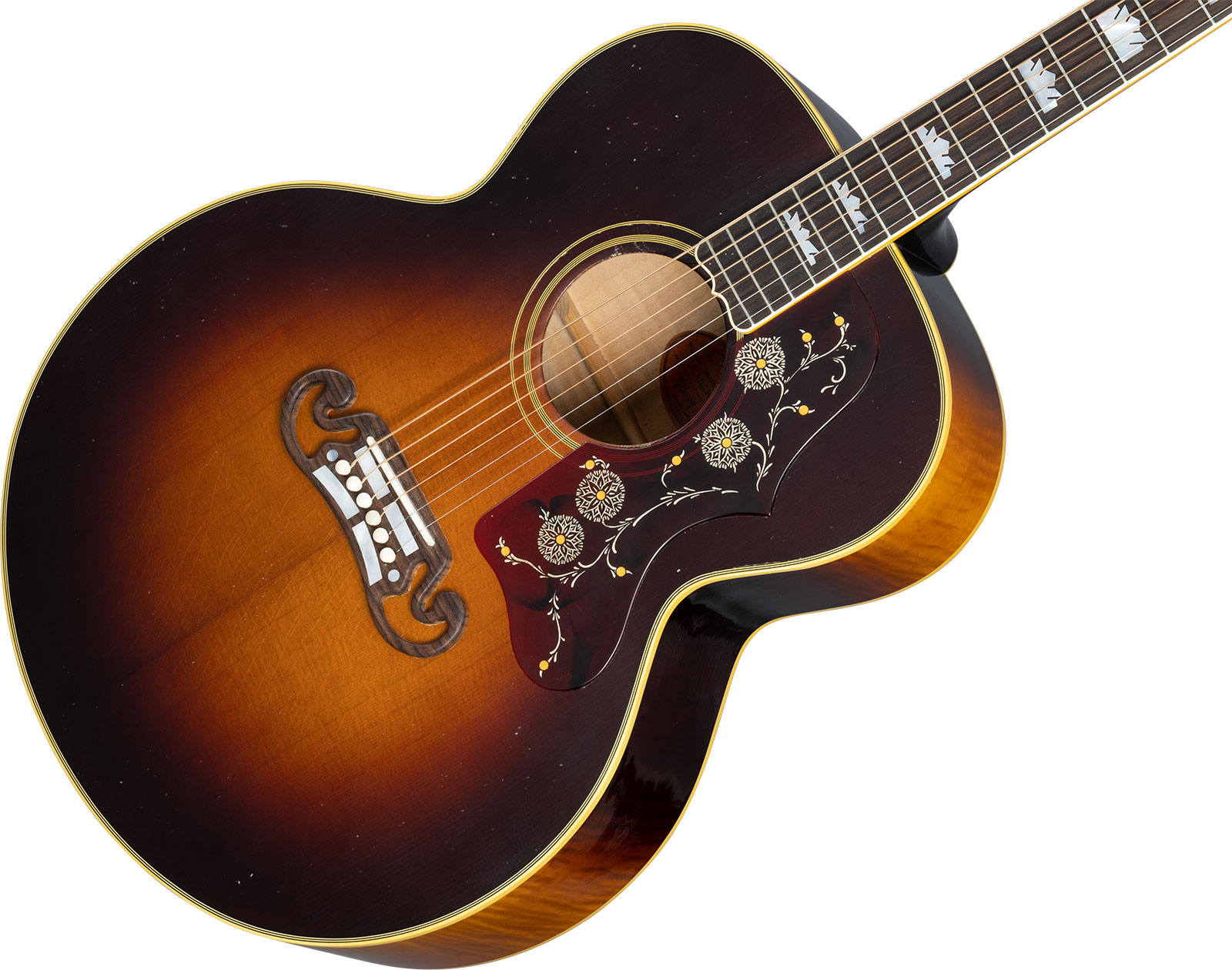 Gibson Custom Shop Murphy Lab Sj-200 1957 Jummbo Epicea Erable Rw - Light Aged Vintage Sunburst - Westerngitaar & electro - Variation 3