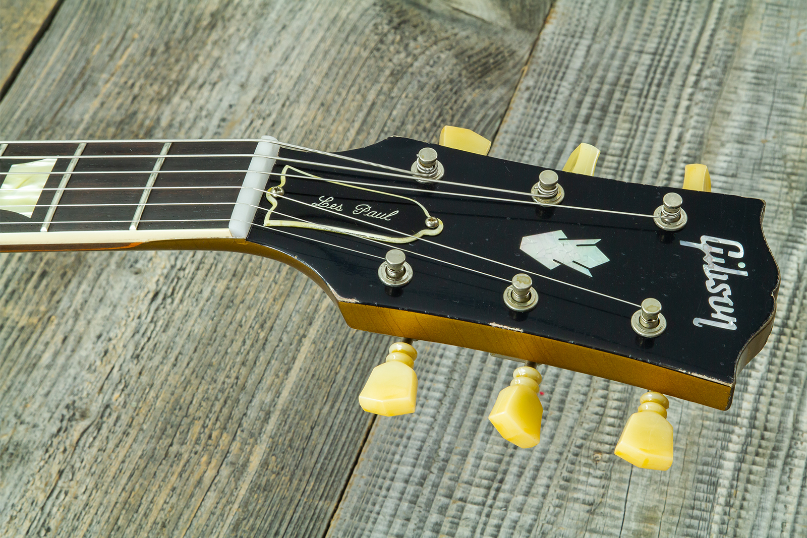 Gibson Custom Shop Sg Standard 1961 Reissue 2h Ht Rw #500881 - Murphy Lab Ultra Heavy Aged Double Gold - Double cut gitaar - Variation 9