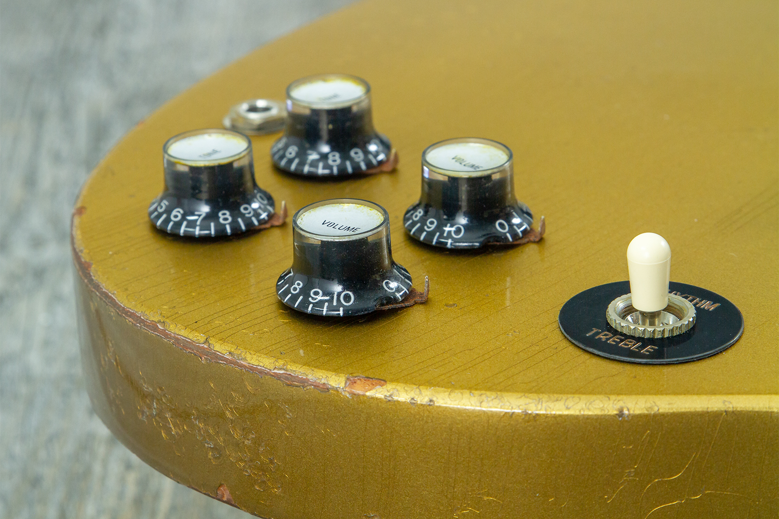 Gibson Custom Shop Sg Standard 1961 Reissue 2h Ht Rw #500881 - Murphy Lab Ultra Heavy Aged Double Gold - Double cut gitaar - Variation 5