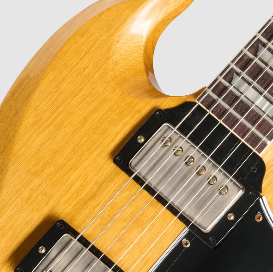 Gibson Custom Shop Sg Standard Reissue 1964 Korina Le Ltd 2h Trem Eb - Vos Antique Natural - Double cut gitaar - Variation 2
