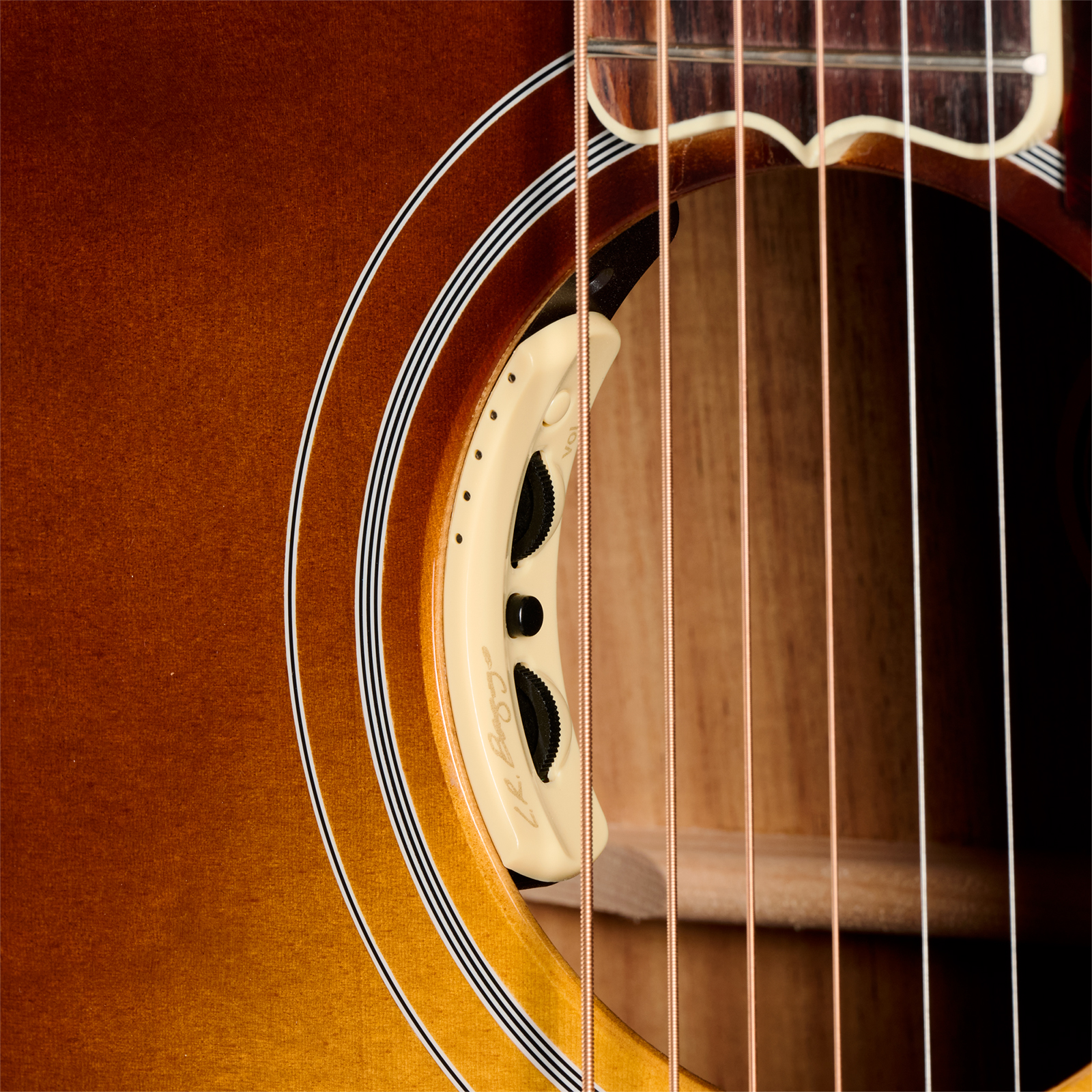 Gibson Custom Shop Sj200 Elegant Koa Artisan Jumbo Epicea Koa Rw - Honey Burst - Folk gitaar - Variation 4