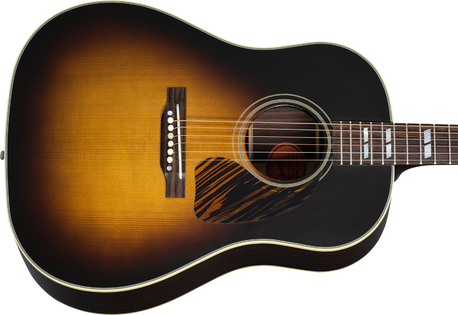 Gibson Custom Shop Southern Jumbo 1942 Banner Historic Dreadnought Rs Epicea Palissandre Rw - Vos Vintage Sunburst - Volksgitaar - Variation 3