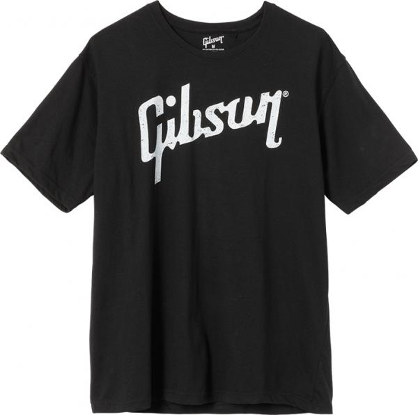 T-shirt Gibson Distressed Logo T Small - Black - S