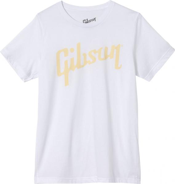 T-shirt Gibson Distressed Gibson Tee Large - White