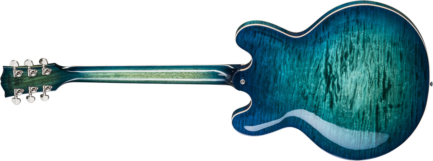 Gibson Es-335 Figured 2018 - Aquamarine - Semi hollow elektriche gitaar - Variation 2