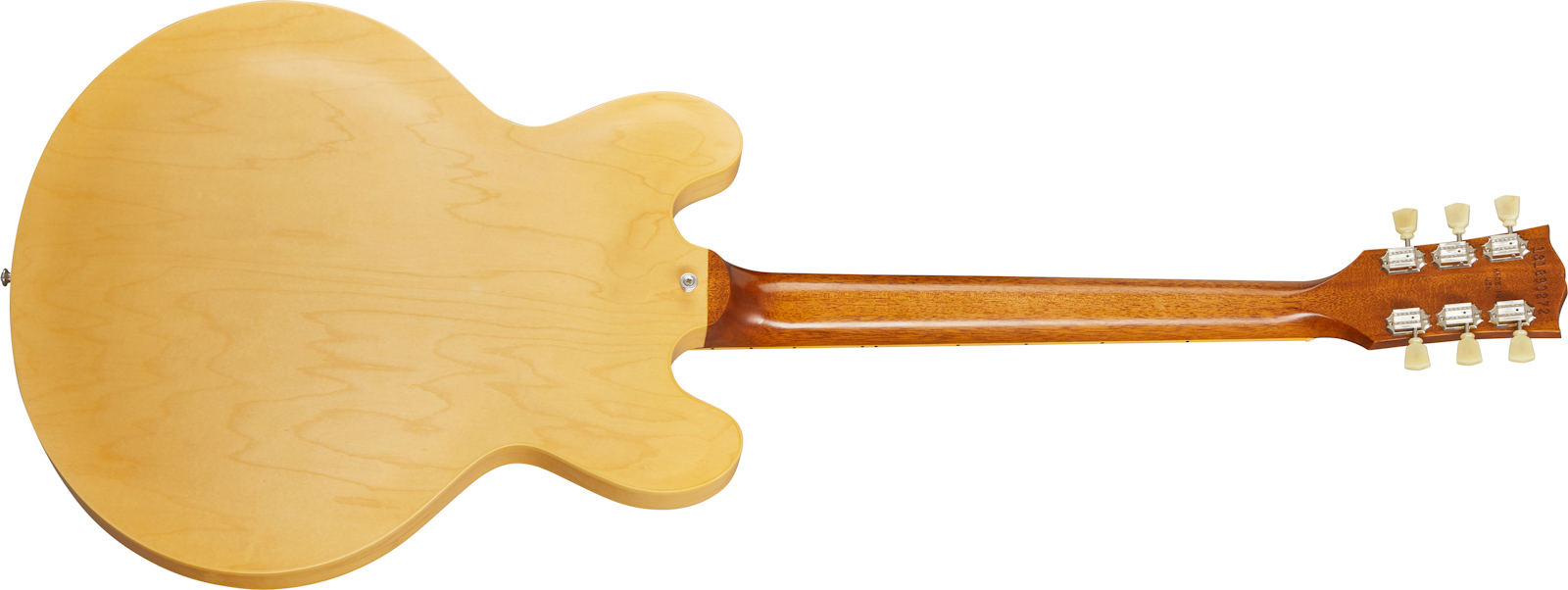 Gibson Es-335 Satin Modern 2020 Hh Ht Rw - Satin Vintage Natural - Semi hollow elektriche gitaar - Variation 1