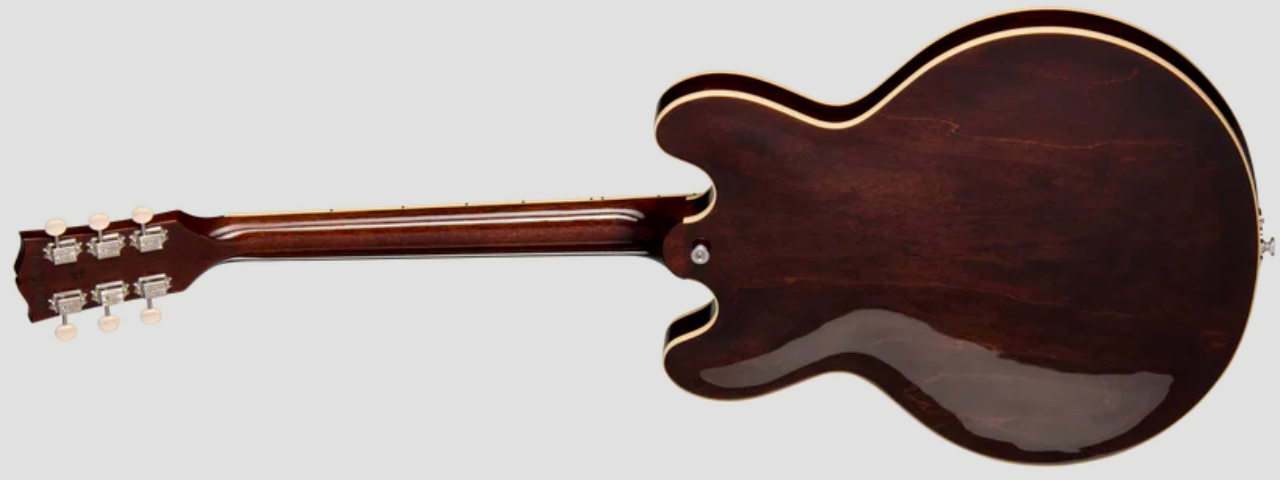 Gibson Es330 Original 2s P90 Ht Rw - Dark Walnut - Semi hollow elektriche gitaar - Variation 1