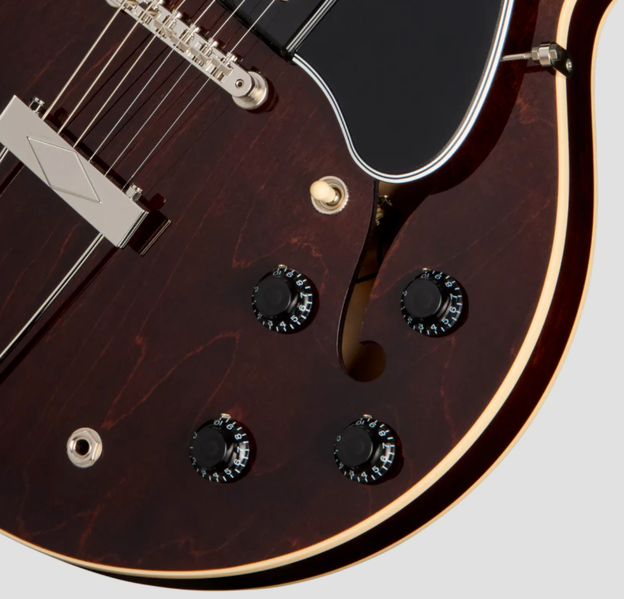 Gibson Es330 Original 2s P90 Ht Rw - Dark Walnut - Semi hollow elektriche gitaar - Variation 3