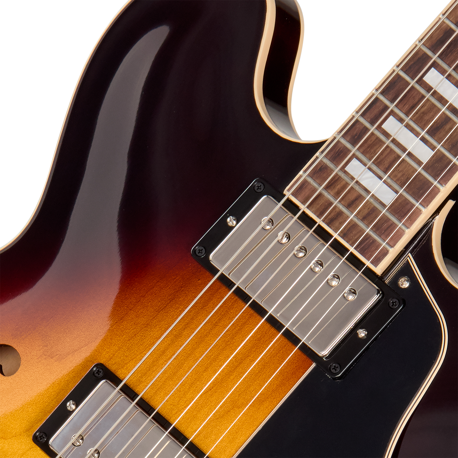 Gibson Es335 60s Usa 2h Ht Rw - Vintage Burst - Semi hollow elektriche gitaar - Variation 2