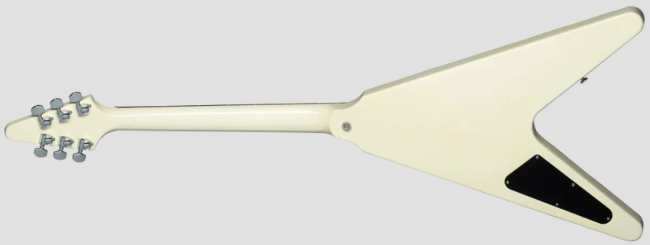 Gibson Flying V 80s 2h Ht Rw - Classic White - Retro-rock elektrische gitaar - Variation 1