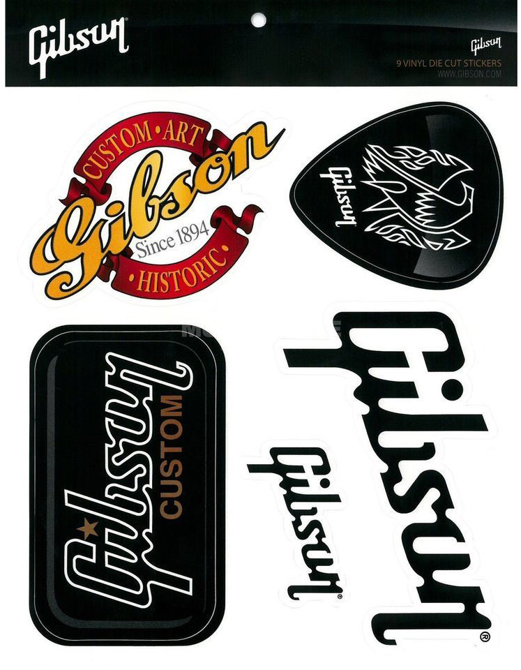 Gibson Guitar Sticker Pack 2018 - Plakkers - Variation 1