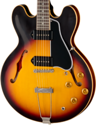 Semi hollow elektriche gitaar Gibson Custom Shop Historic 1959 ES-330 Reissue - Vintage burst (vos hardware)