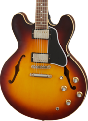 Semi hollow elektriche gitaar Gibson Custom Shop Historic 1961 ES-335 Reissue - Vos vintage burst