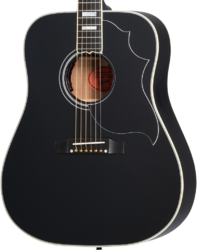 Volksgitaar Gibson Custom Shop Hummingbird Custom - Ebony