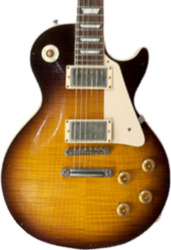 Enkel gesneden elektrische gitaar Gibson Custom Shop Les Paul Standard 1960 Reissue - Heavy aged bourbon burst