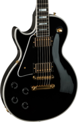 Linkshandige elektrische gitaar Gibson Custom Shop Les Paul Custom Linkshandige - Ebony