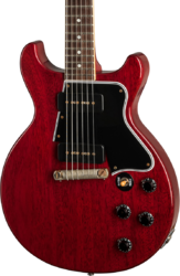 Enkel gesneden elektrische gitaar Gibson Custom Shop 1960 Les Paul Special Double Cut Reissue - Vos cherry red