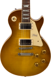 Enkel gesneden elektrische gitaar Gibson Custom Shop 1958 Les Paul Standard - Vos royal teaburst