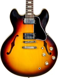Semi hollow elektriche gitaar Gibson Custom Shop M2M 1964 ES-335 #130446 - Murphy lab light aged vintage burst