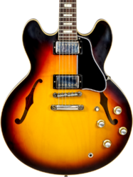 Semi hollow elektriche gitaar Gibson Custom Shop M2M 1964 ES-335 #130446 - Murphy Lab Light Aged Vintage Burst