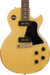 Enkel gesneden elektrische gitaar Gibson Custom Shop M2M 1957 Les Paul Special Single Cut Reissue #70811 - Heavy aged tv yellow