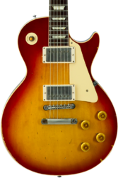 Single cut gitaar  Gibson Custom Shop M2M 1958 Les Paul Standard #80780 - Heavy Aged '58 Burst