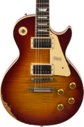 Enkel gesneden elektrische gitaar Gibson Custom Shop M2M 1959 Les Paul Standard #982206 - Heavy aged vintage cherry burst