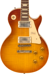 Enkel gesneden elektrische gitaar Gibson Custom Shop M2M 60th Anniversary 1959 Les Paul Standard #993516 - Vos royal teaburst