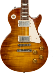Enkel gesneden elektrische gitaar Gibson Custom Shop M2M Les Paul Standard 1959 Reissue #943170 - Lightly aged iced tea