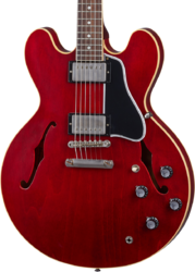 Semi hollow elektriche gitaar Gibson Custom Shop Murphy Lab 1961 ES-335 Reissue - Ultra light aged sixties cherry
